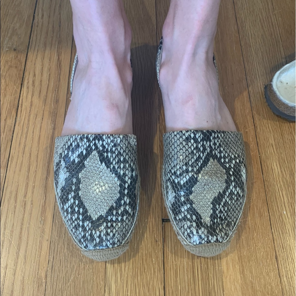 Via spica Snakeskin espadrilles